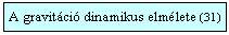 Szvegdoboz: A gravitci dinamikus elmlete (31)